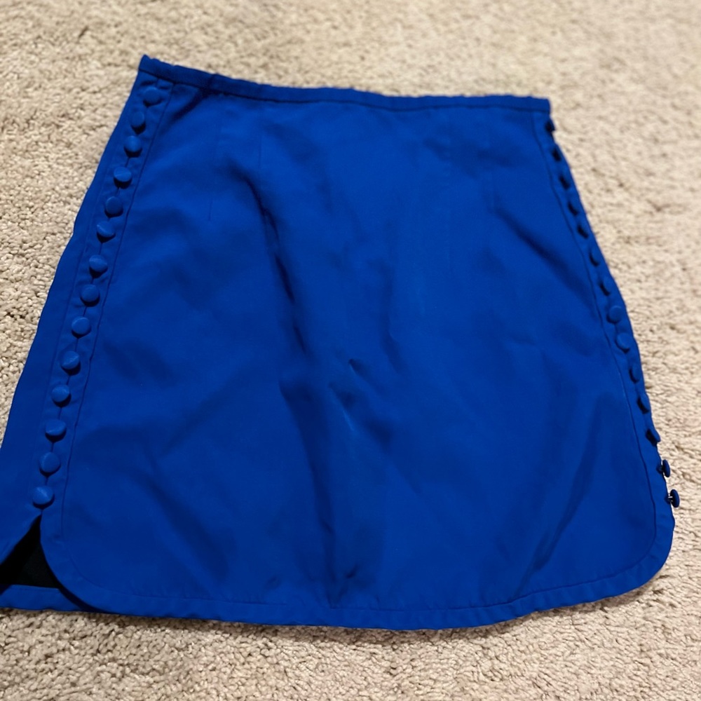 Electric blue high waisted skirt
